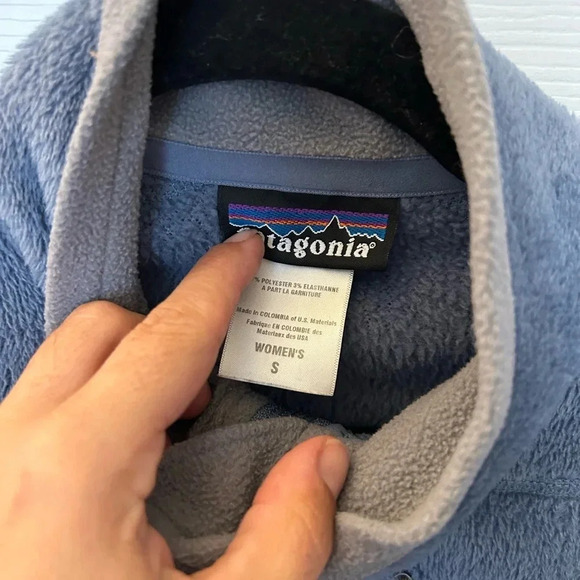 Patagonia R2 Regulator Fleece Full Zip Jacket blue Polartec Women's Size small - Picture 3 of 3